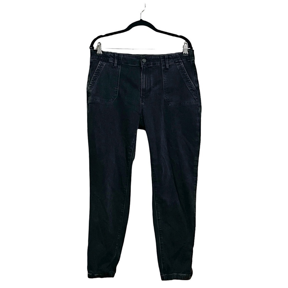 PAIGE Maisley Denim Black Joggers Sz 31 - Picture 2 of 10